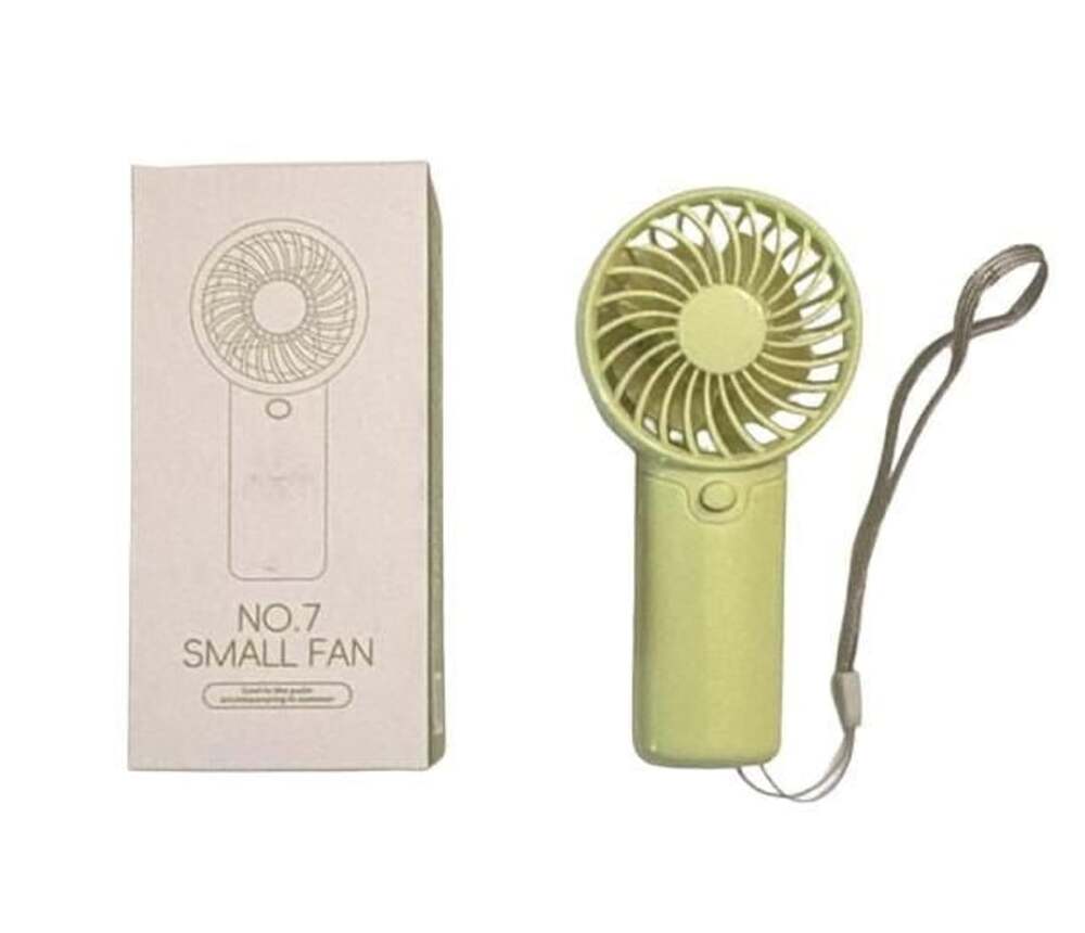 5” Lime Green Mini Fan Quiet Portable New AAA Battery (not included)
